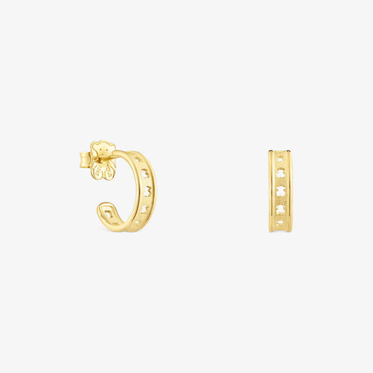 Aretes de aro Bear Row