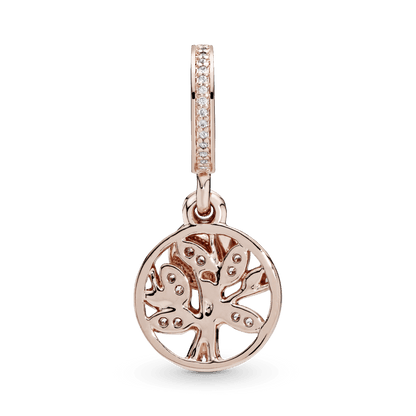 Charm Arbol Familiar Oro Rosa