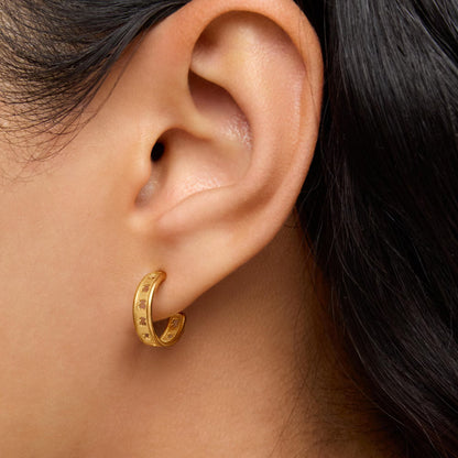Aretes de aro Bear Row