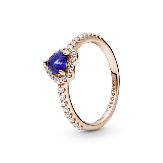 Anillo Corazón Azul PLATA 925