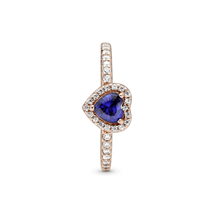 Anillo Corazón Azul PLATA 925