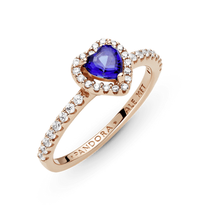 Anillo Corazón Azul PLATA 925