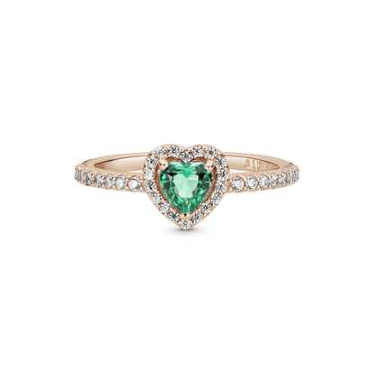 Anillo Corazón Verde PLATA 925
