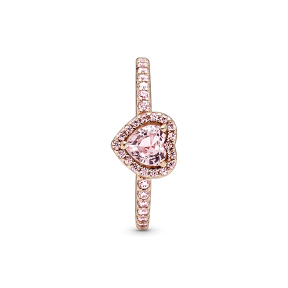 Anillo Corazón Rosado PLATA 925