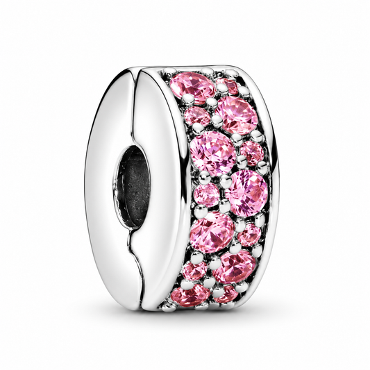 Clip Fijador de Pavé Rosa