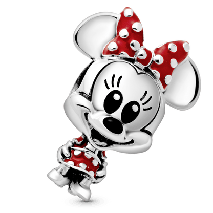 Charm Vestido de Lunares y Moño de Minnie Mouse de Disney