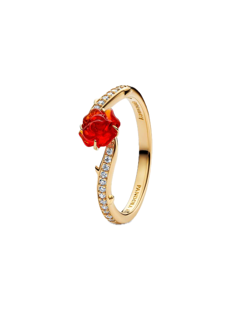 Anillo Rosa Encantada de La Bella y la Bestia