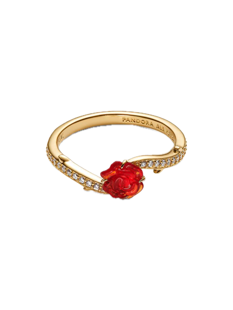 Anillo Rosa Encantada de La Bella y la Bestia