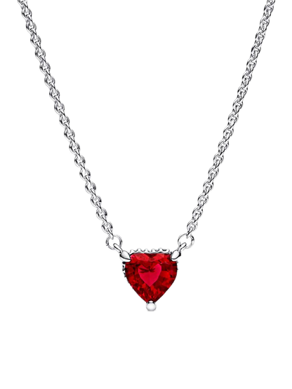 Set de Anillo, Aretes y Collar Corazón rojo