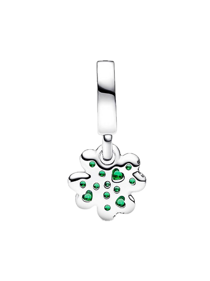 Charm colgante Trébol de cuatro hojas Plata 925