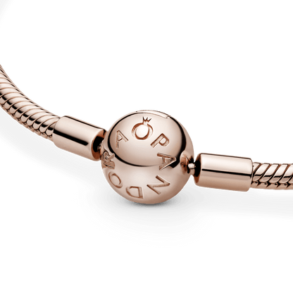 Brazalete Cadena de Serpiente En Oro Rosa