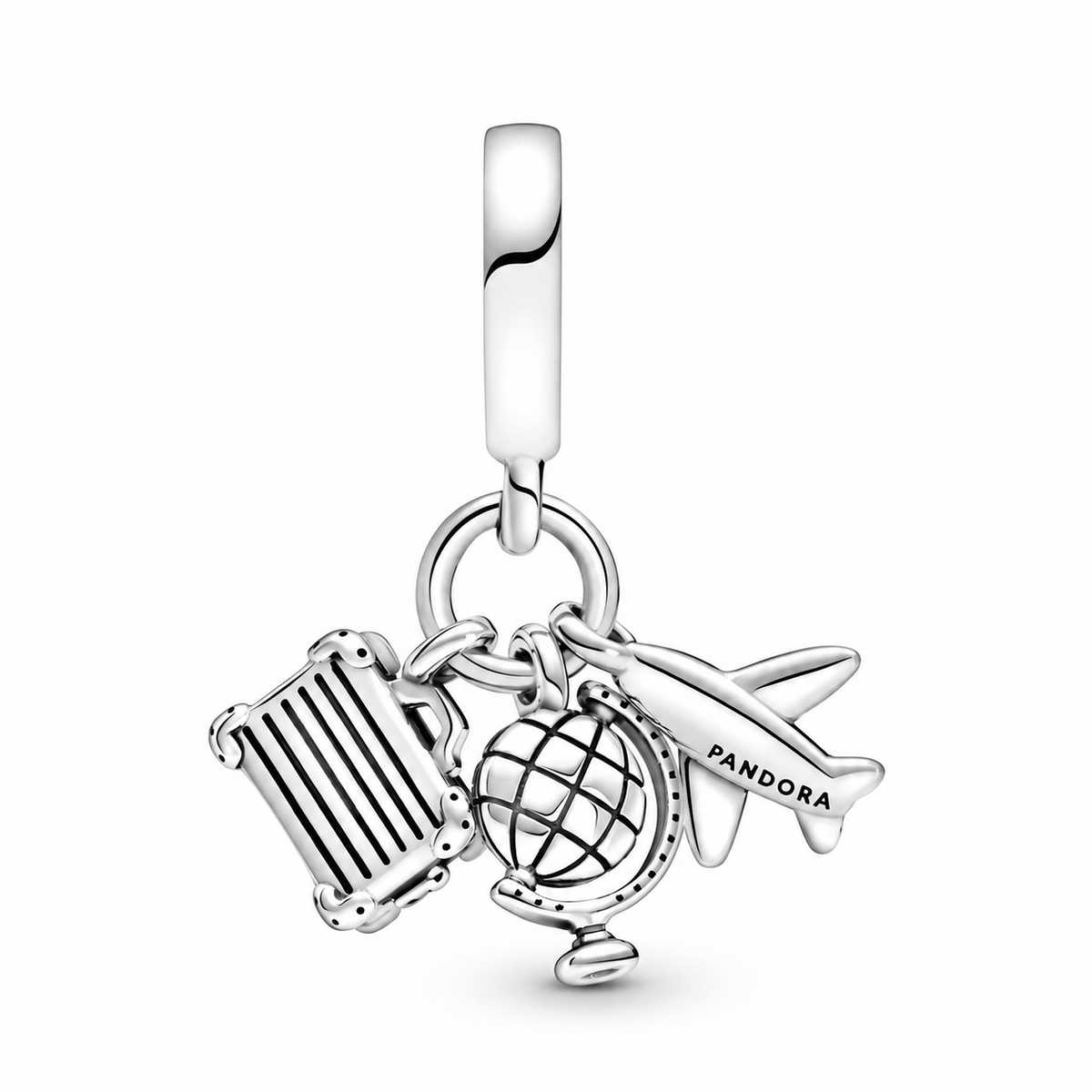 Charm Colgante Avión, Globo y Maleta