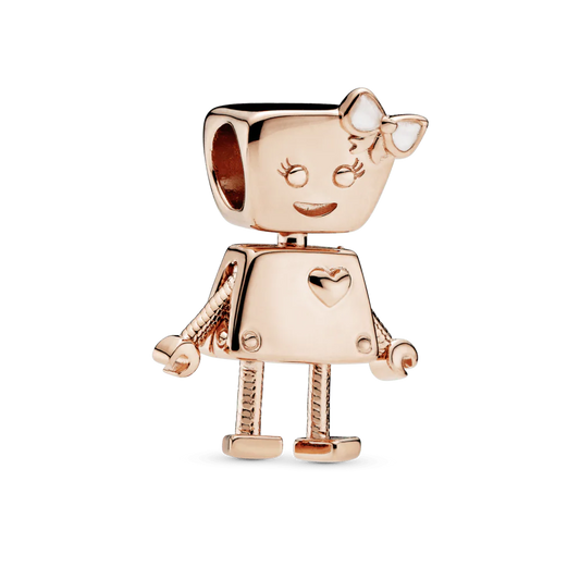 Charm Robot Mujer Oro Rosa